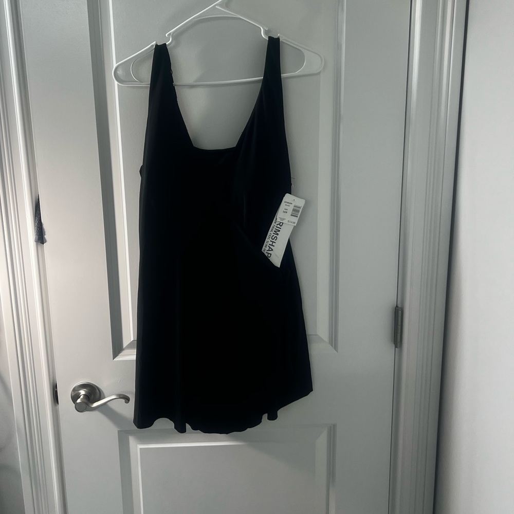 Black Trimshaper Swimdress 16W- NWT